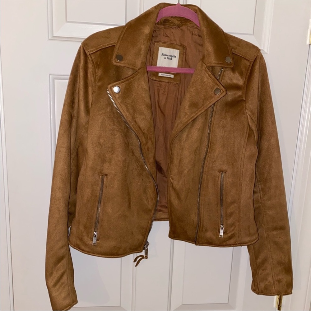 Abercrombie & Fitch Brown Leather Jacket